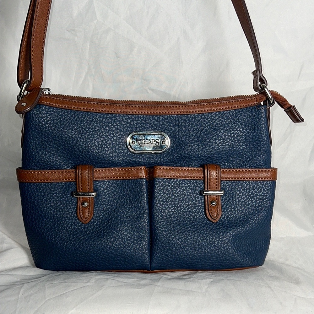 Chaps Blue & Brown Women's Shoulder Bag